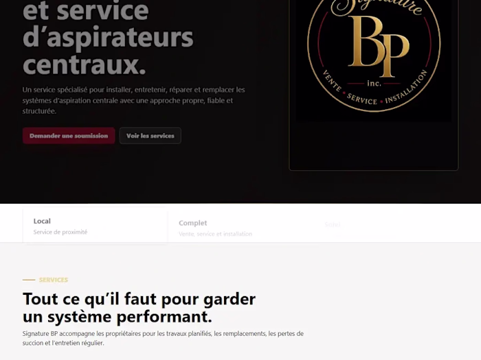 Signature BP — Live Business Website