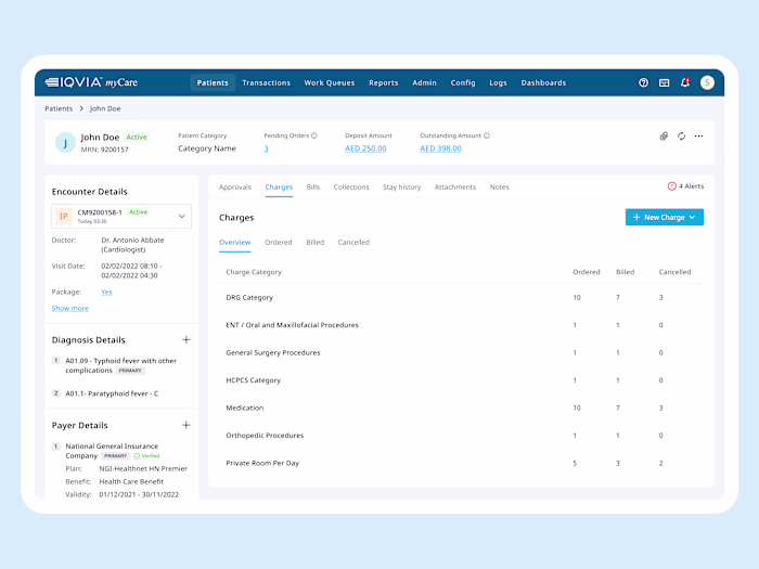 UX Design for Revenue Cycle Management Application