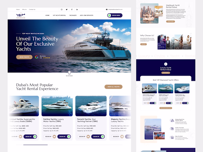 Mahboub Yacht Rental, Luxury Yacht