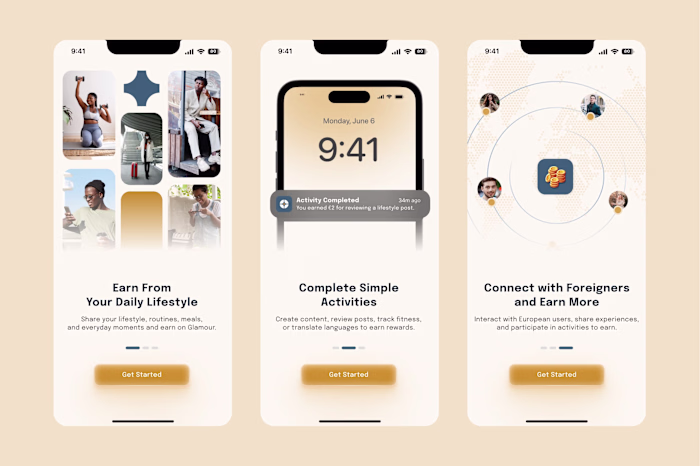 Onboarding Pages for social Lifestyle