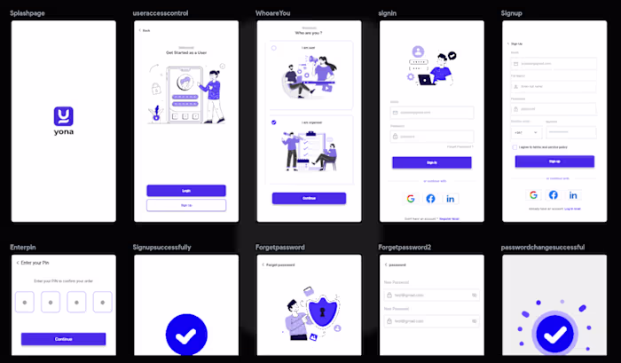 Front End design of a Flutterflow Event App If you need an E...