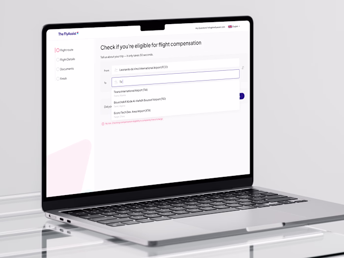 Flight Compensation UX Project