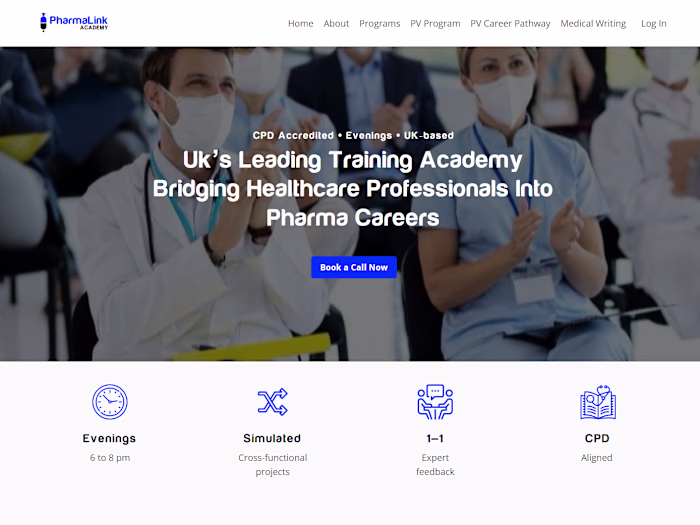 Pharmalink Academy Online Platform Development - Kajabi