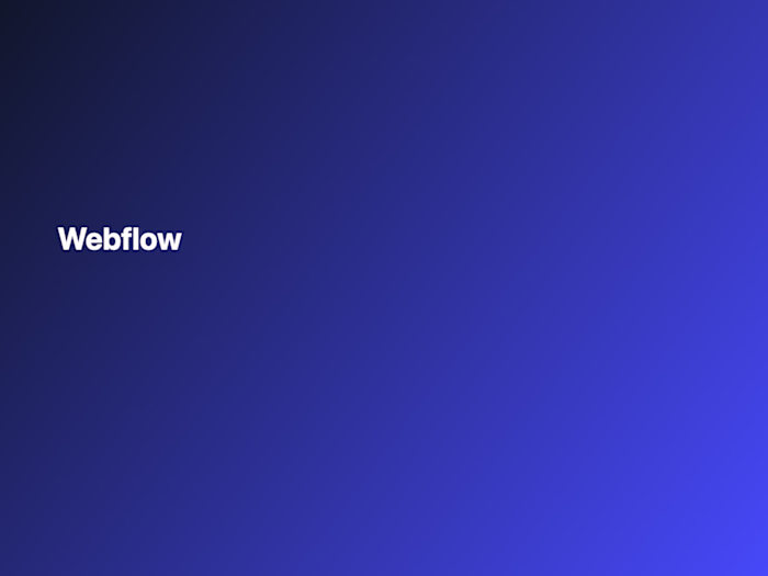 Webflow site build