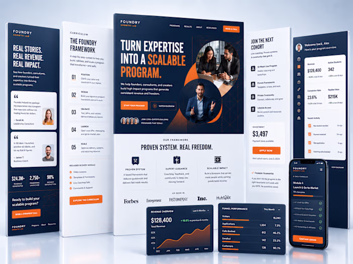 Expert Kajabi Funnel & Coaching Program Design for Founders