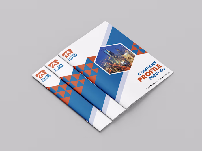 Real Estate Company Profile Design What do you think about t...