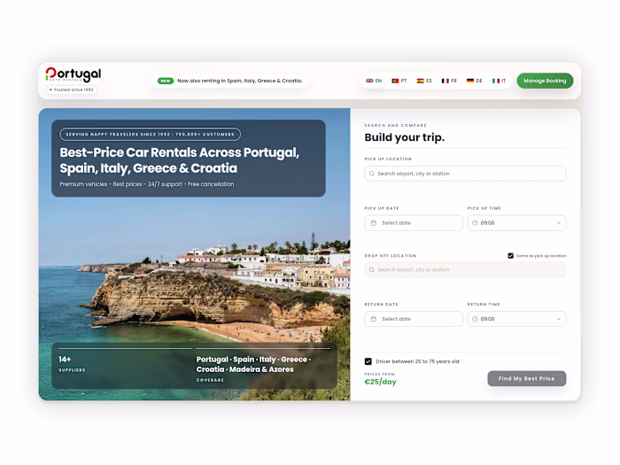 Portugal Auto Rentals came to