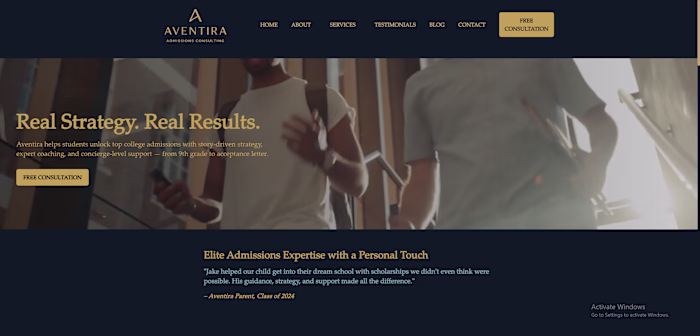 Built this website for a client!