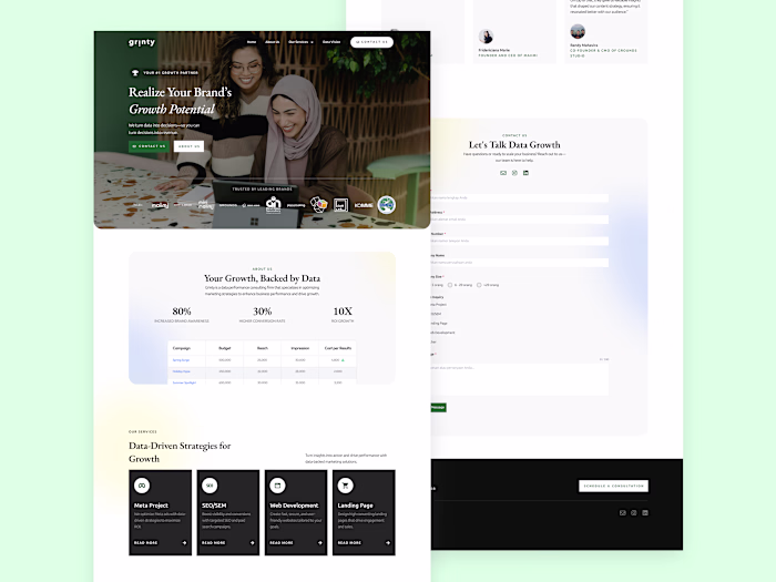 Grinty - Wordpress Website Development