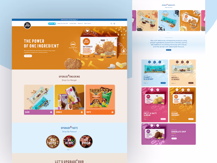 Website UI design for Go