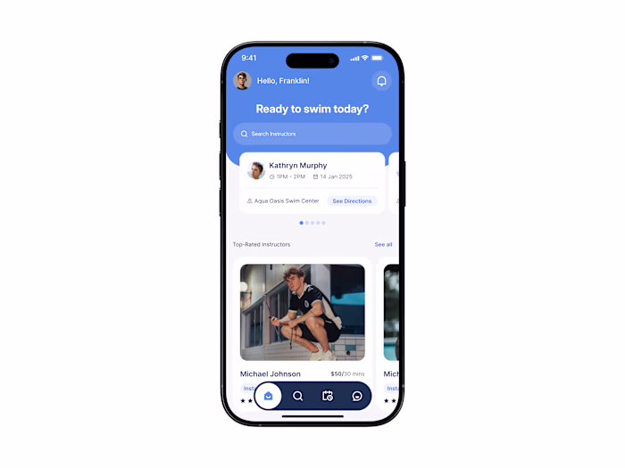 Designed a mobile app screen