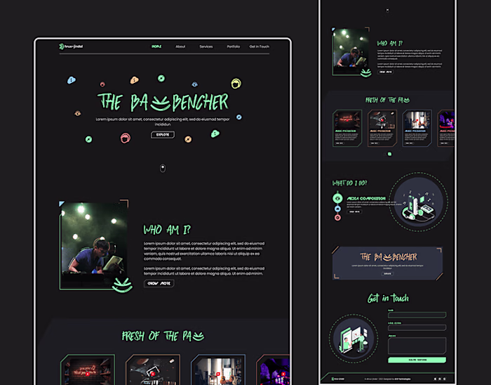 Backbencher - Music Portfolio