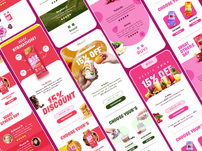 CPG Welcome email design | Full done for you on klaviyo