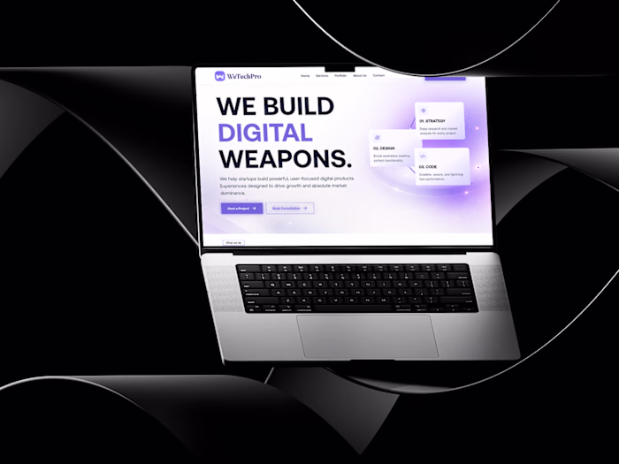 Digital Agency Landing Page Hero