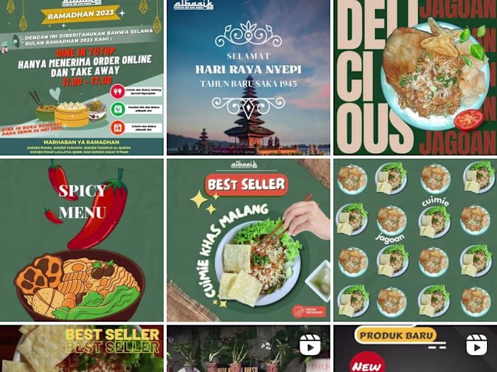 Copywriting for Noodle Restaurant  Instagram 