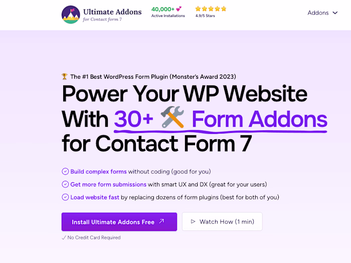 Build UACF7 Front-End Page