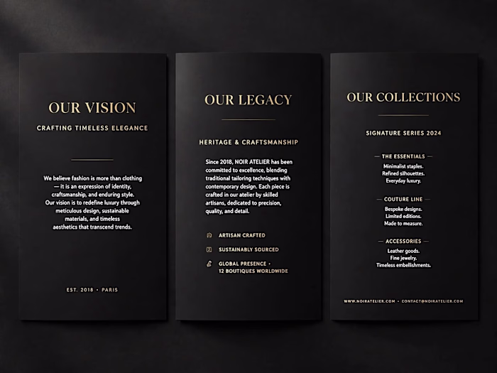 Luxury Business Profile Design - Premium Identity