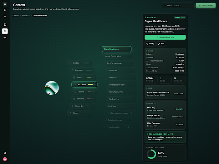CRM that doesn't have to look boring . Context Engine