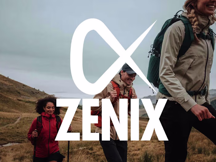Zenix sportswear  brand design.