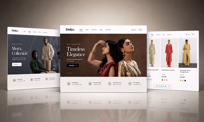 Duke | Modern Fashion E-Commerce Website