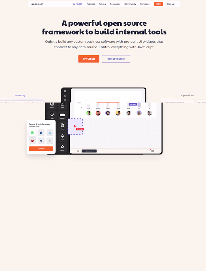 Appsmith - Open-source platform to build internal tools