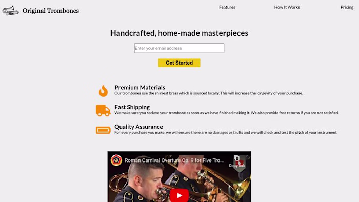 freeCodeCamp product landing page exercise ( not optimized for …