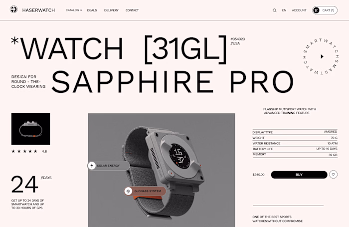 Ecommerce watch brand