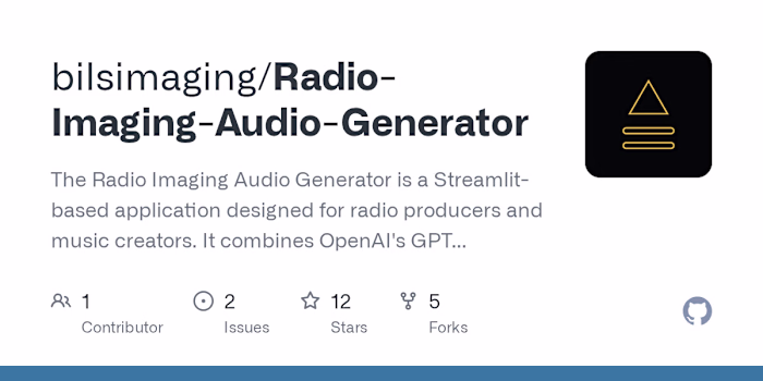 Radio Imaging Audio Generator Development