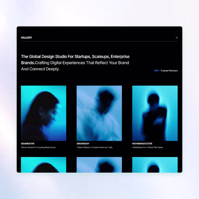 EVA studios - Agency Website
