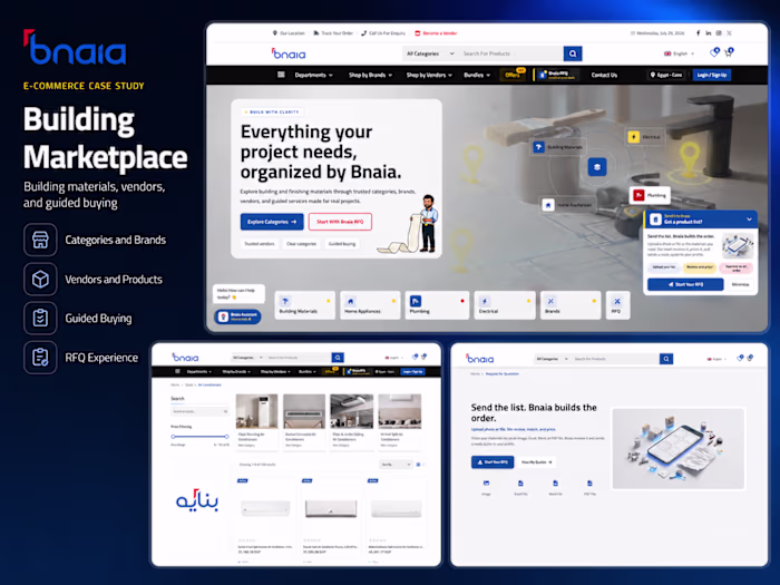 Bnaia: Multivendor E-commerce and RFQ Platform