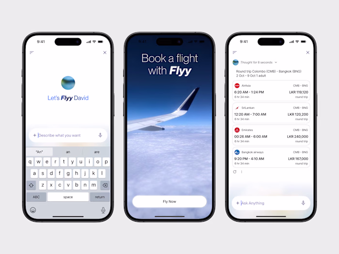 Book a flight using Advanced