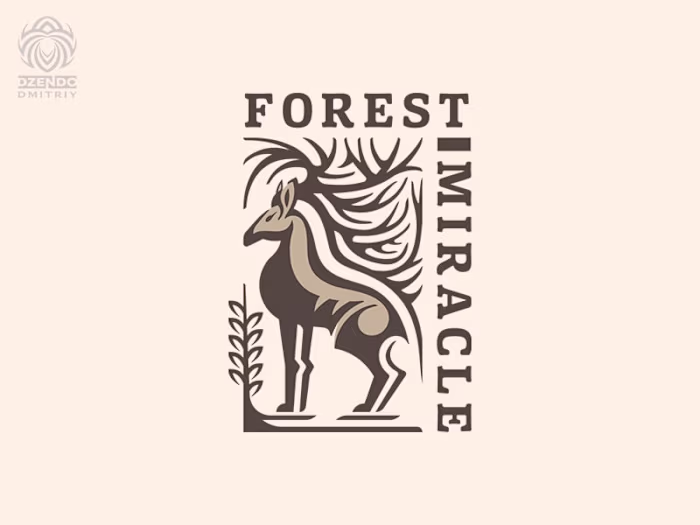 Forest Deer miracle logo