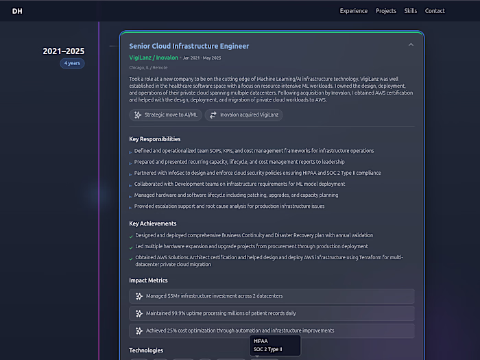 Portfolio | IT Cloud Infrastructure Engineer