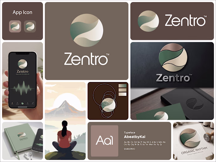 This logo for Zentro is