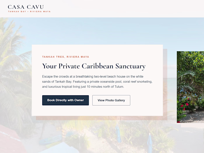 Casa Cavu — Luxury Beachfront Vacation Property Showcase