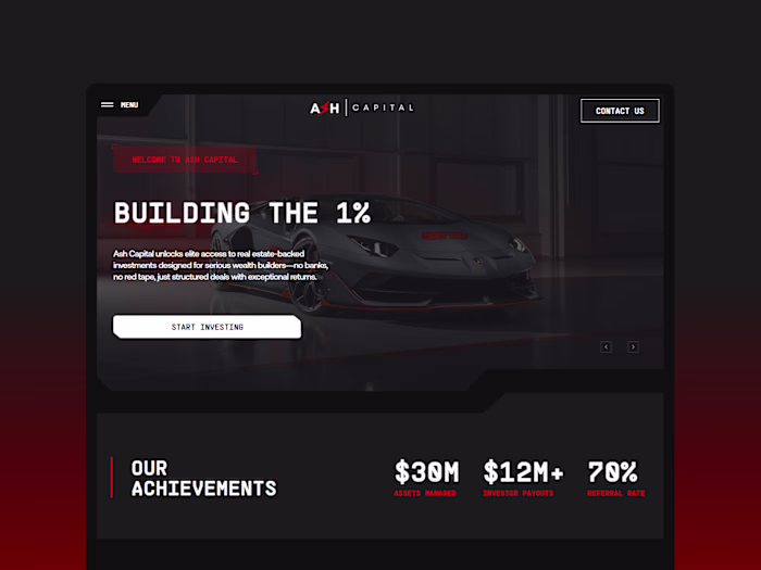 Framer Development for Ash Capital