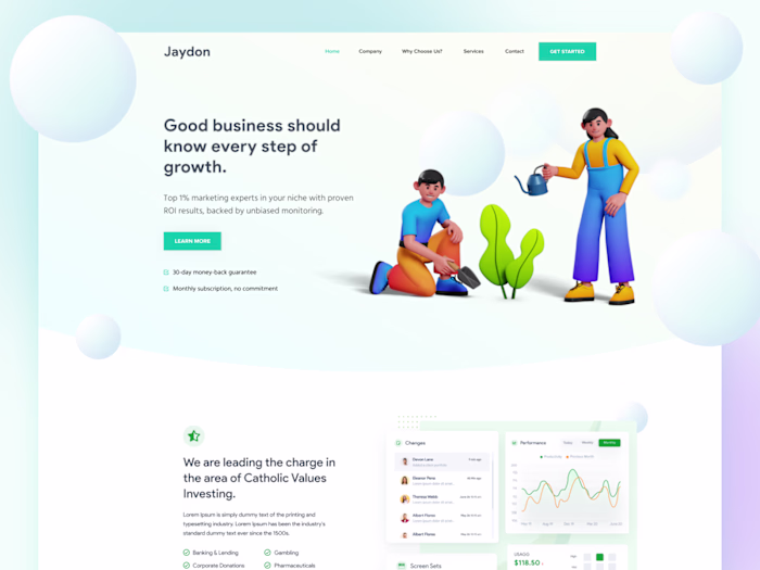 SaaS Marketing Landing Page