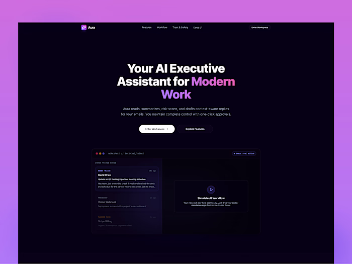 Aura | Premium AI Executive Assistant