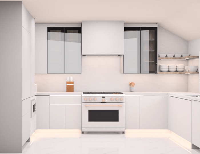 Kitchen design rendering
