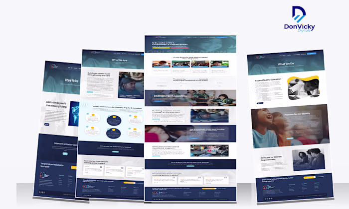 Girls Education First — Nonprofit Education Kajabi Website 