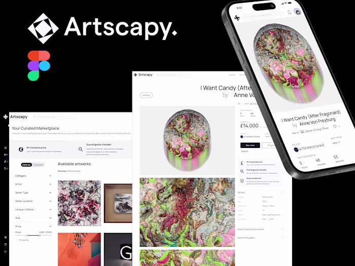 Artscapy Marketplace & Product Page
