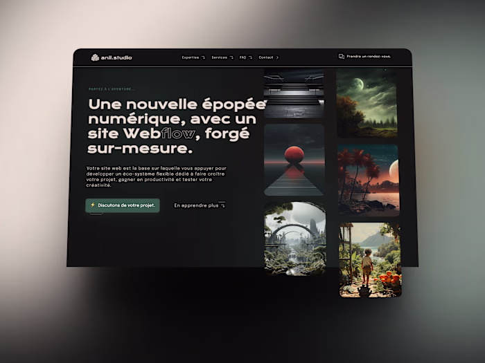 anil.studio - Webflow landing page