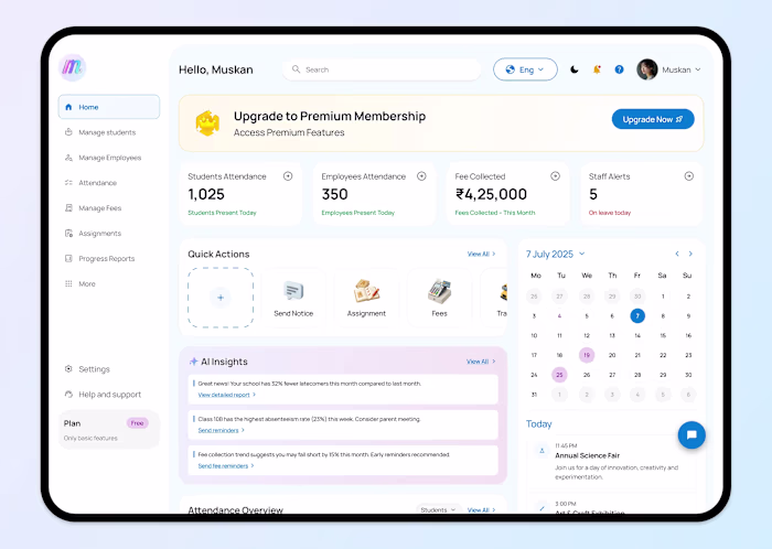 Student Management Dashboard