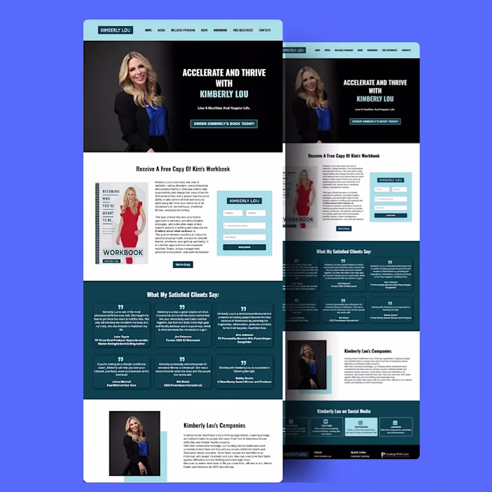 Life Coaching Website Design Project