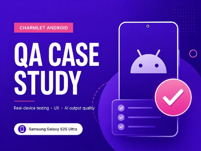 Android AI App QA Audit — Charmlet UX & Functional Testing