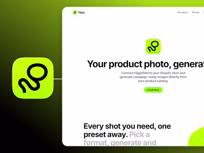 Higgs | AI Product Images | Landing Page