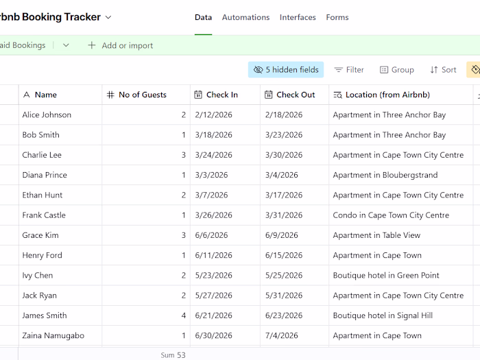 Airbnb Listing Tracker