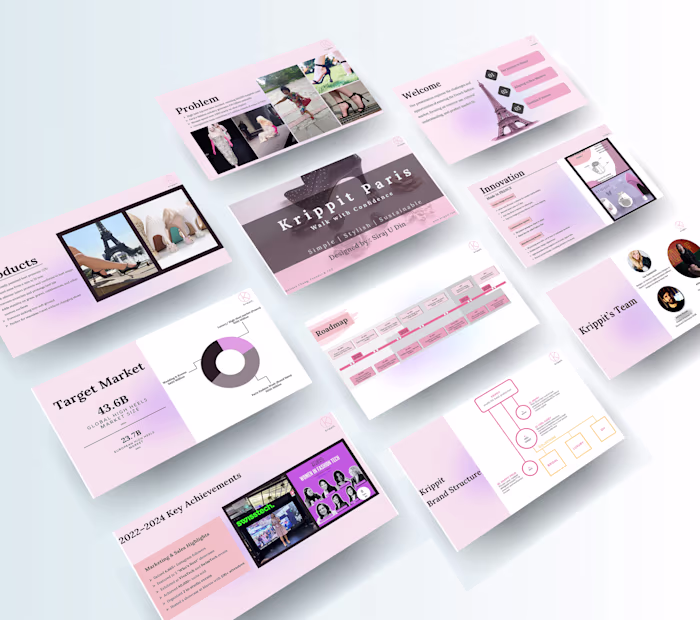 Elegant, investor-ready 𝒑𝒊𝒕𝒄𝒉 𝒅𝒆𝒄𝒌 for Krippit