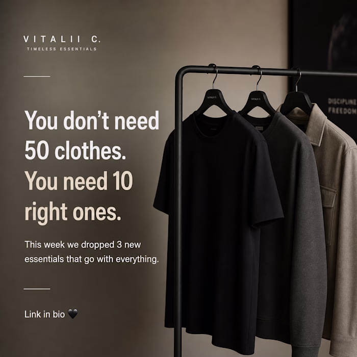 Sample work: Instagram post for