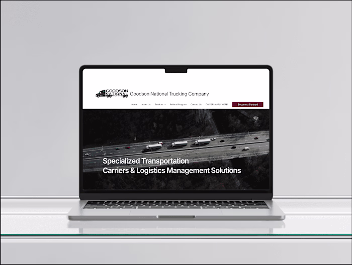 Goodson National Trucking Website Redesign